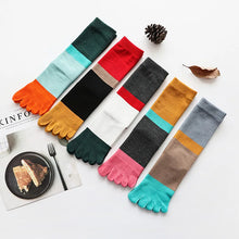 Load image into Gallery viewer, 5 Pairs of Colour Block Toe Socks
