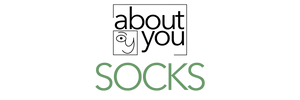Socks About You company logo.  Selling socks for men, women and children