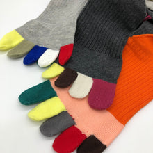 Load image into Gallery viewer, 5 Pairs of Colourful Toe Socks
