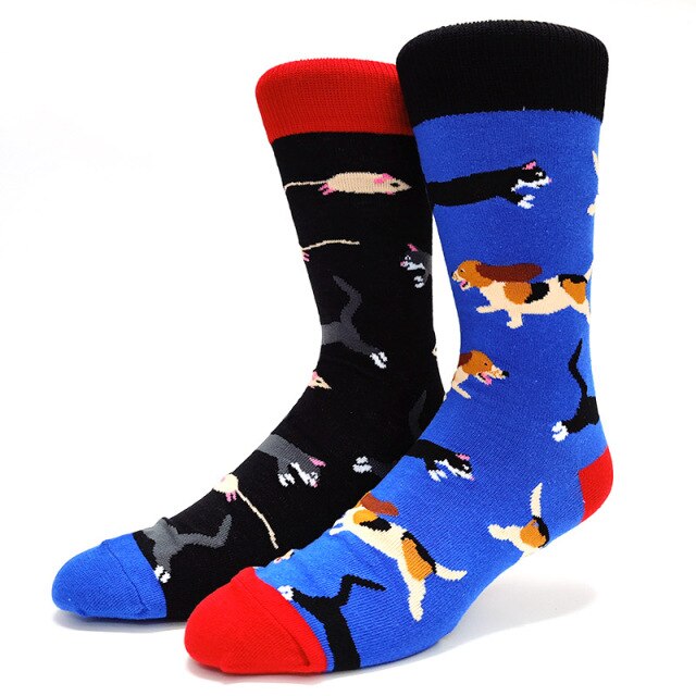 Funky Odd Dog and Cat Socks