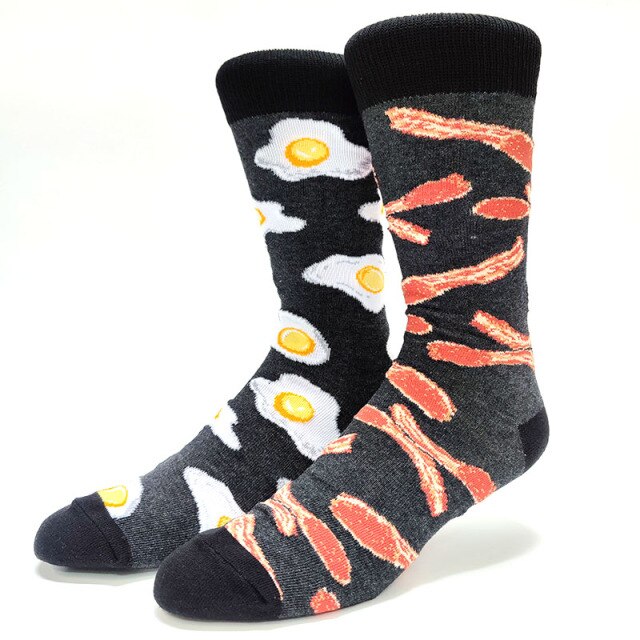 Funky Odd Bacon and Egg Socks