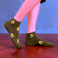 Load image into Gallery viewer, 5 Pairs Avocado Sporty Socks
