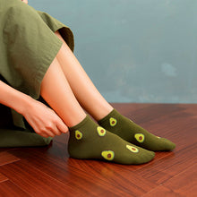 Load image into Gallery viewer, 5 Pairs Avocado Sporty Socks
