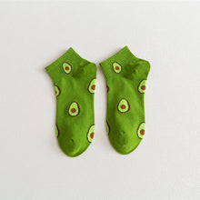 Load image into Gallery viewer, 5 Pairs Avocado Sporty Socks
