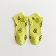 Load image into Gallery viewer, 5 Pairs Avocado Sporty Socks
