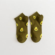 Load image into Gallery viewer, 5 Pairs Avocado Sporty Socks
